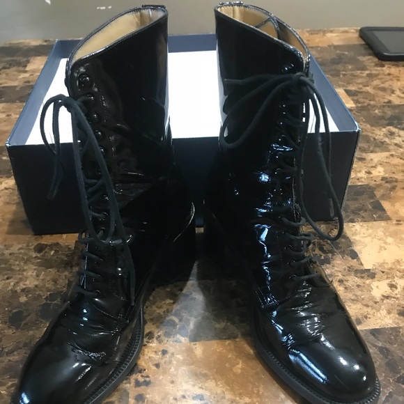 designer lace up boots